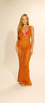 Vestido Kalina Crochê Páprica