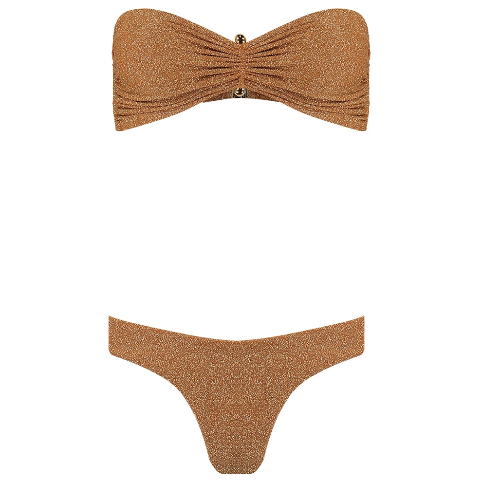 Bikini Turim Lurex Dourado