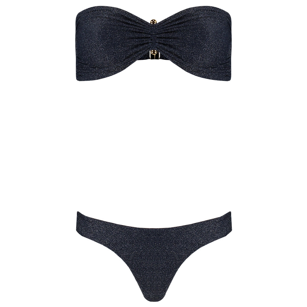 Bikini Turim Lurex Marinho