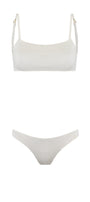 Bikini Troia Plissê Off White