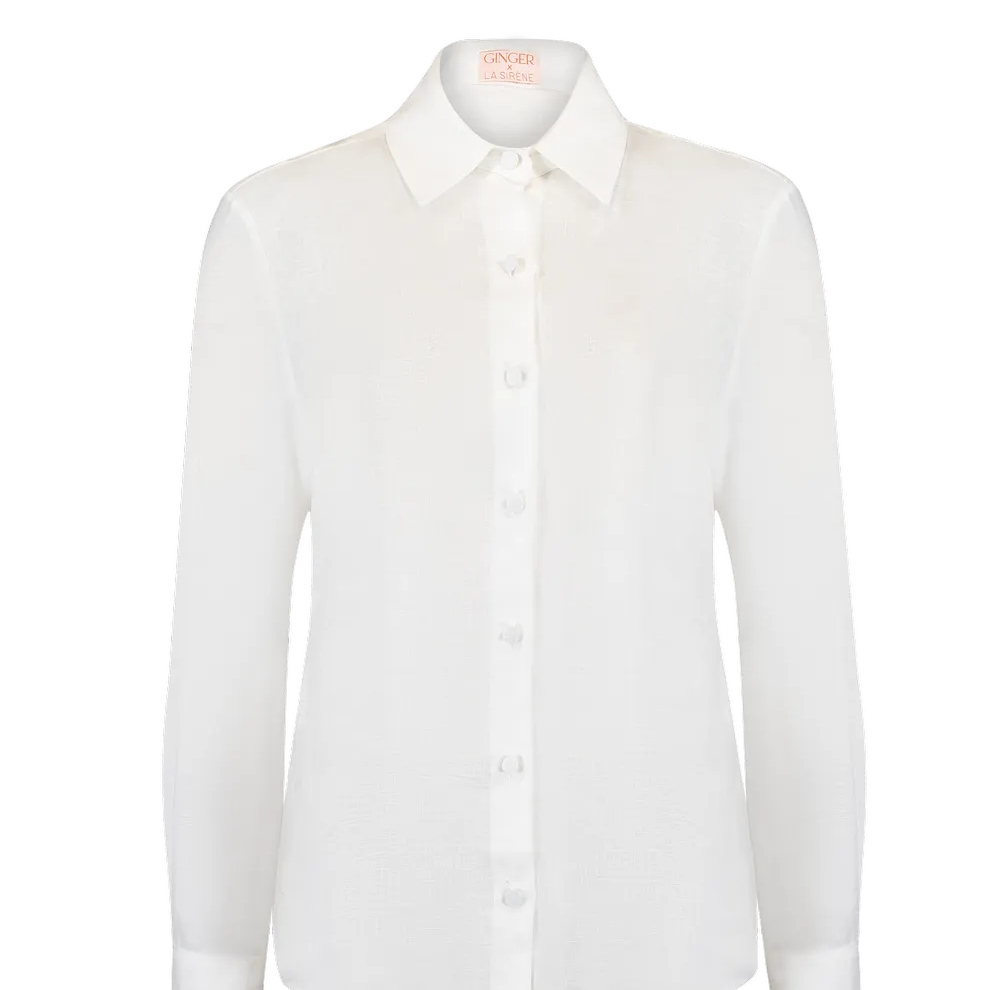 Camisa Gabi Linho Branco