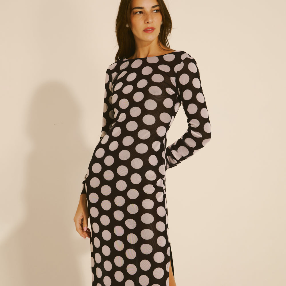 Vestido Louise Poá
