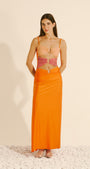 Vestido Turim Shine Tangerina