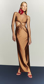 Vestido Audrey - Amêndoa