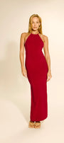 Vestido Dunas Marfim Malibu Carmim