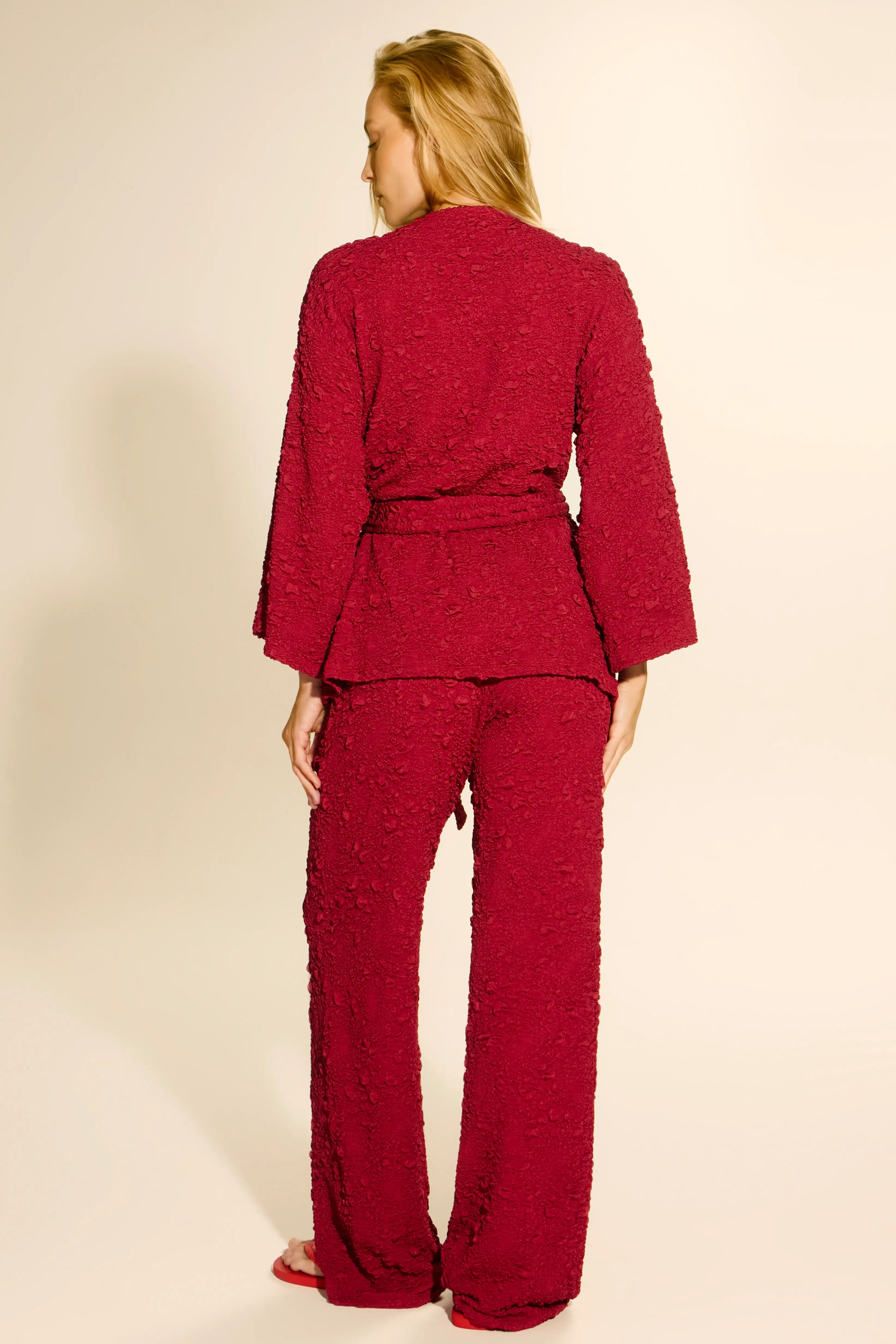 Kimono Rio Textura Carmin