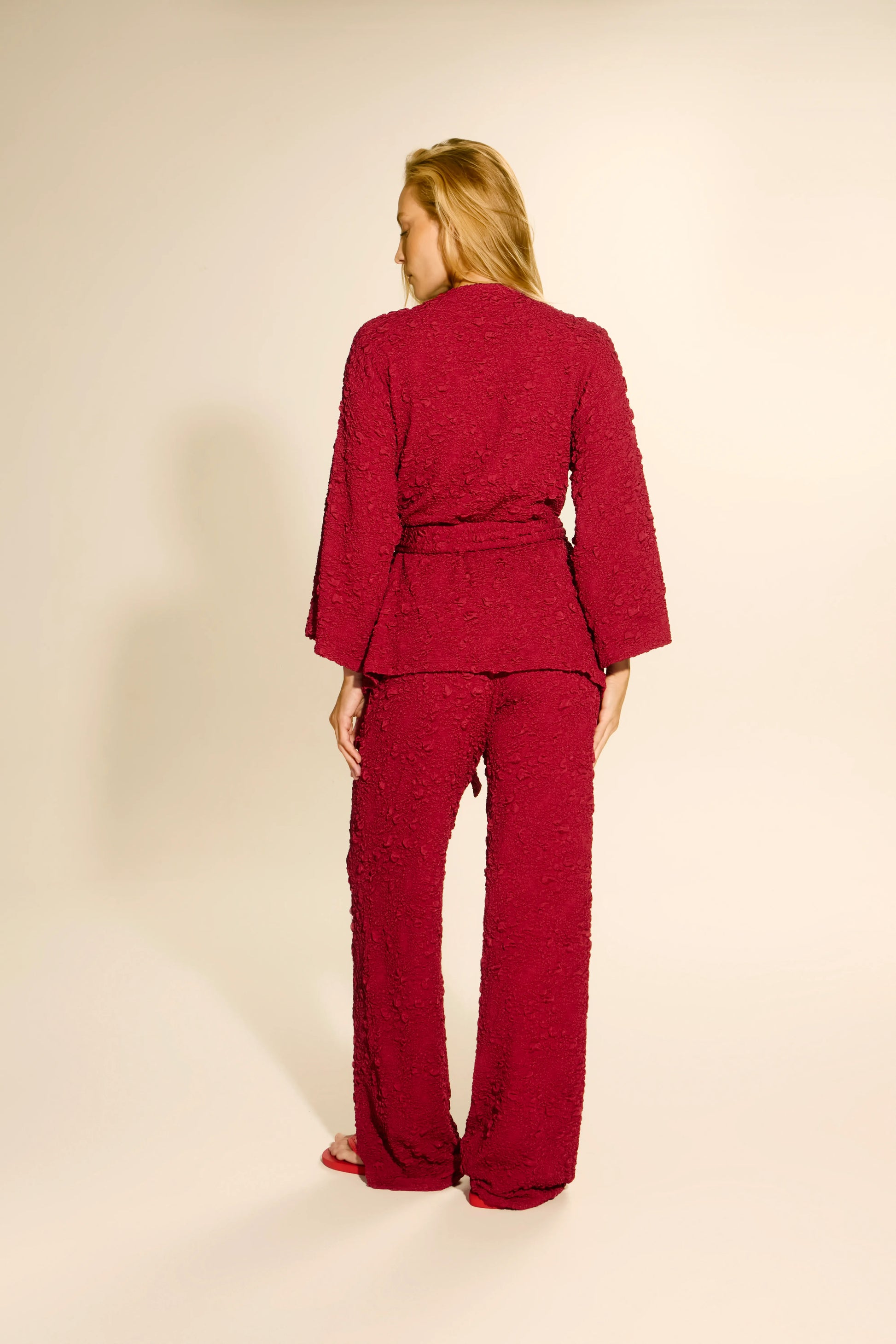 Kimono Rio Textura Carmin