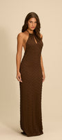Vestido Aisha Longo Coffee