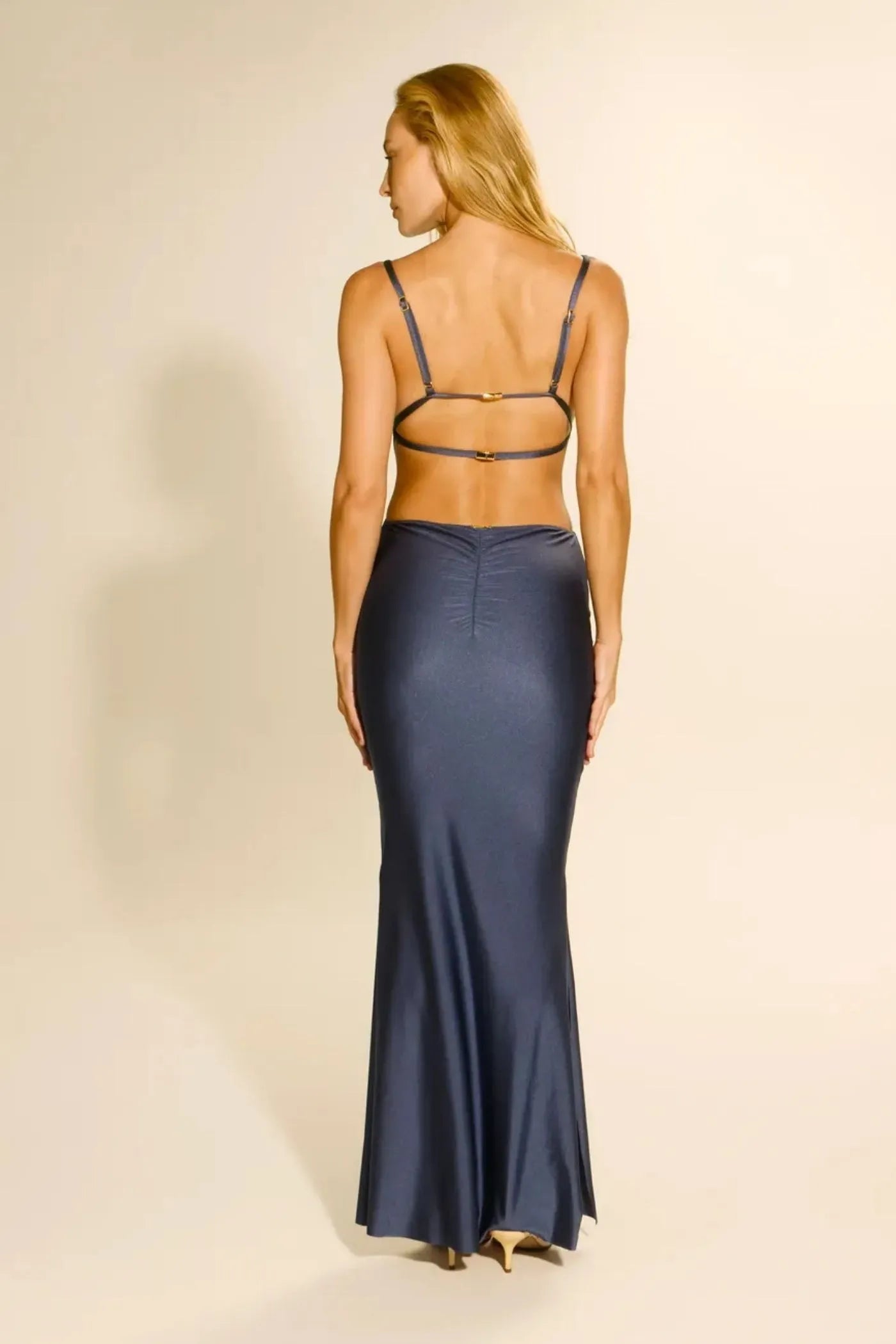 Vestido Bossa Longo Blue Jeans