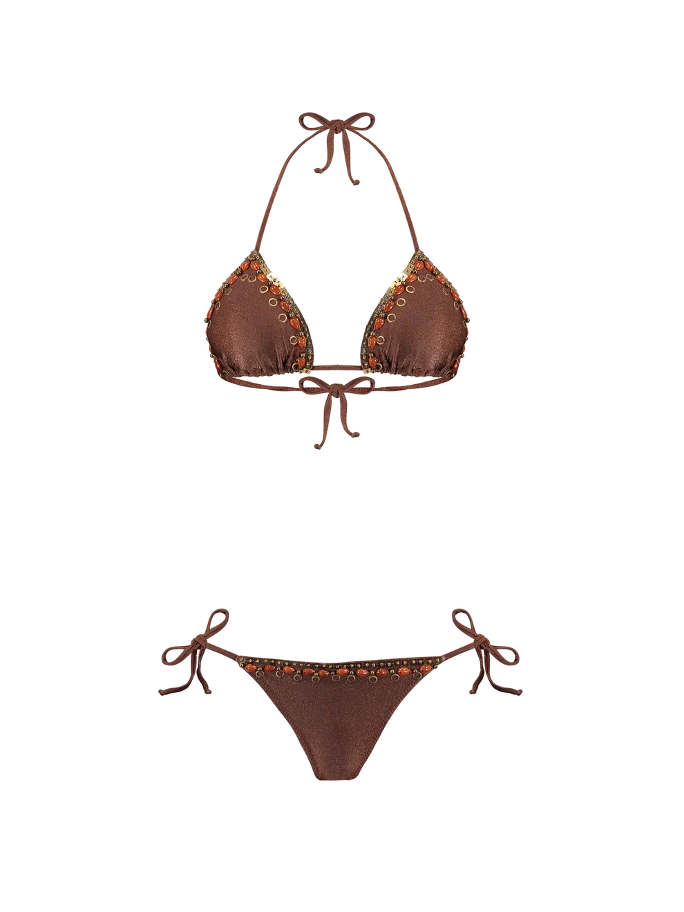 Bikini Emily Bordado Cappuccino