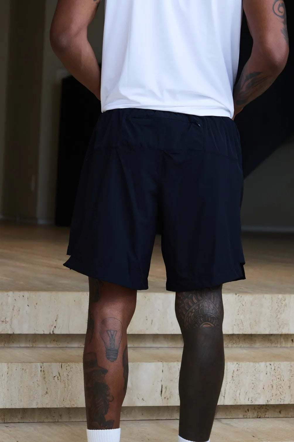 Bermuda Pierre Nylon Preto