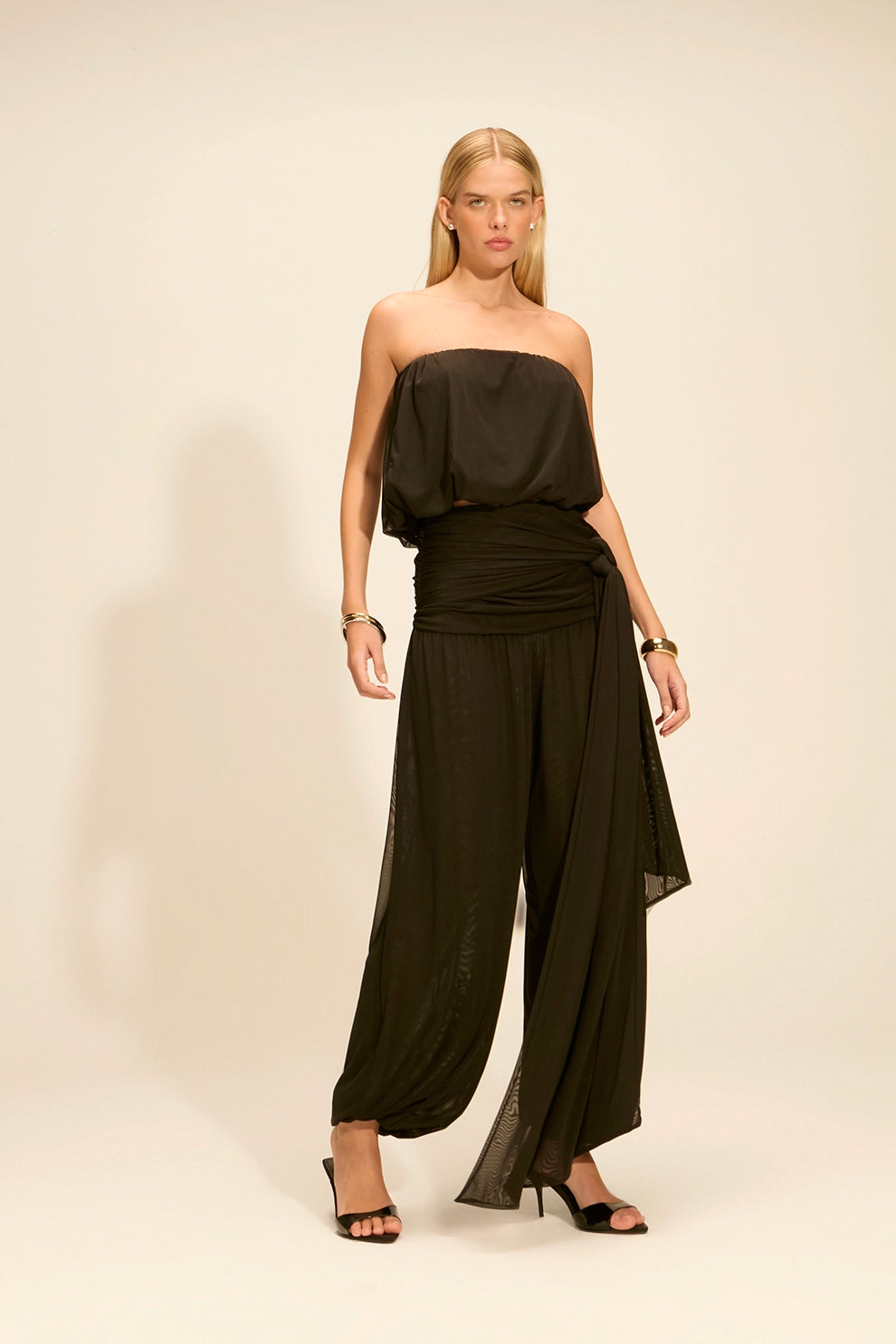 Blusa Ametista Tule Preto