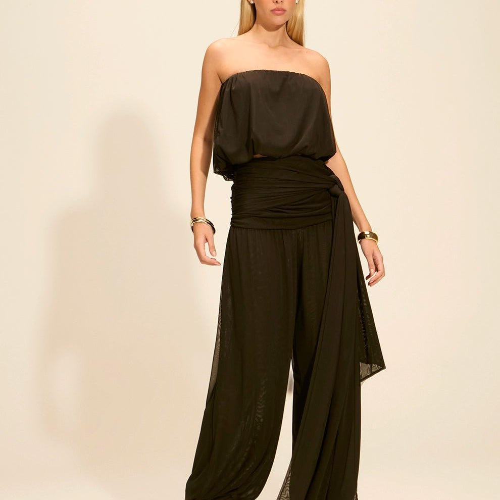 Blusa Ametista Tule Preto