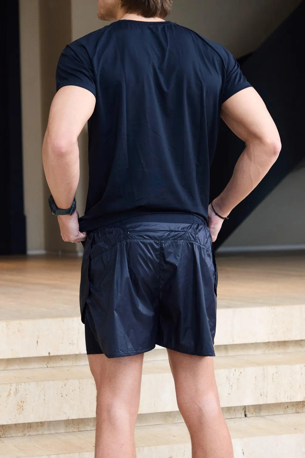 Shorts Runner Pierre Nylon Preto