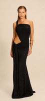 Vestido Longo Cosmo Renda Preto
