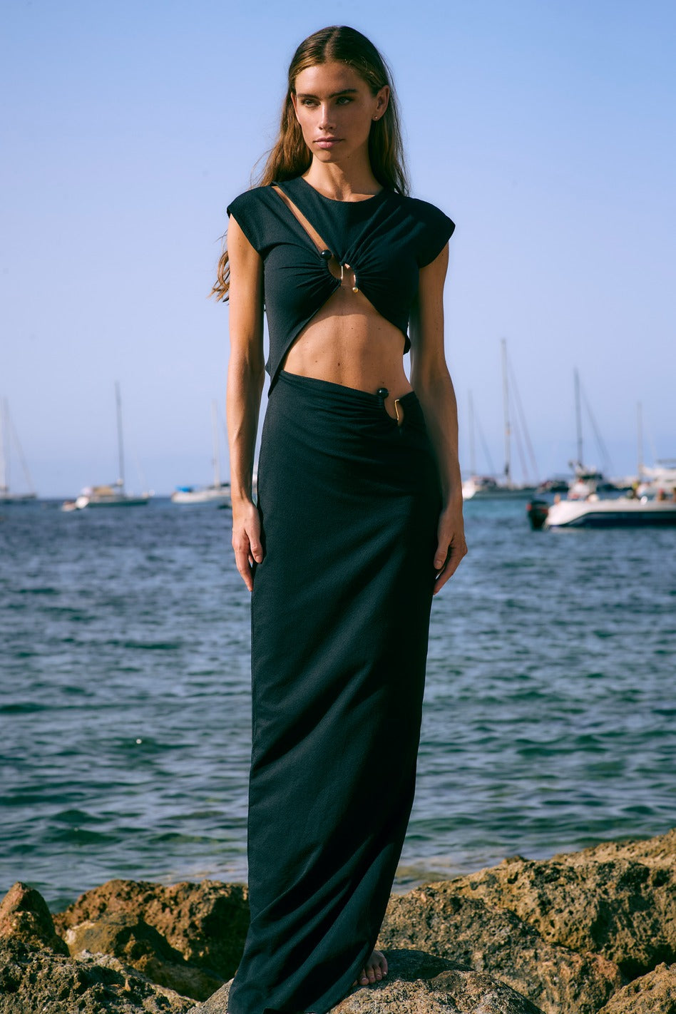 Vestido Longo Coast Preto