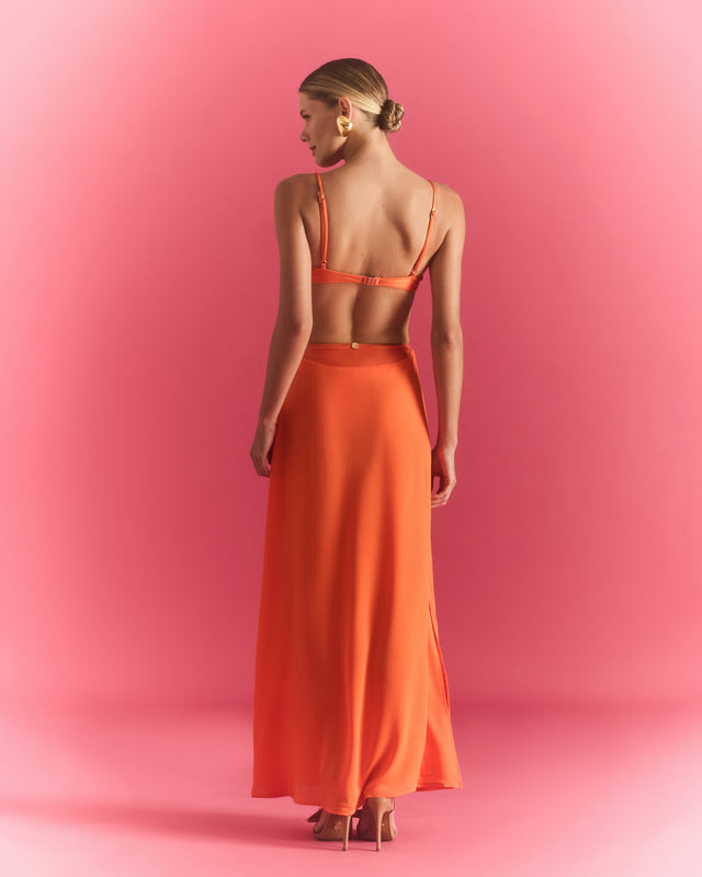 Set Kelly - Crepe/Lycra - Tangerina
