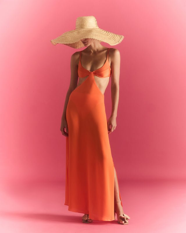 Set Kelly - Crepe/Lycra - Tangerina