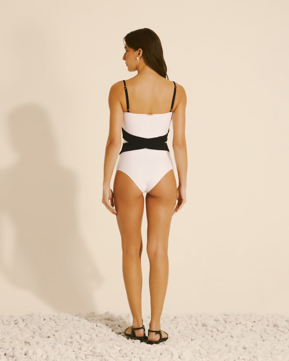 Body Veneza Branco e Preto