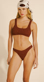 Bikini Cloá Textura Capuccino