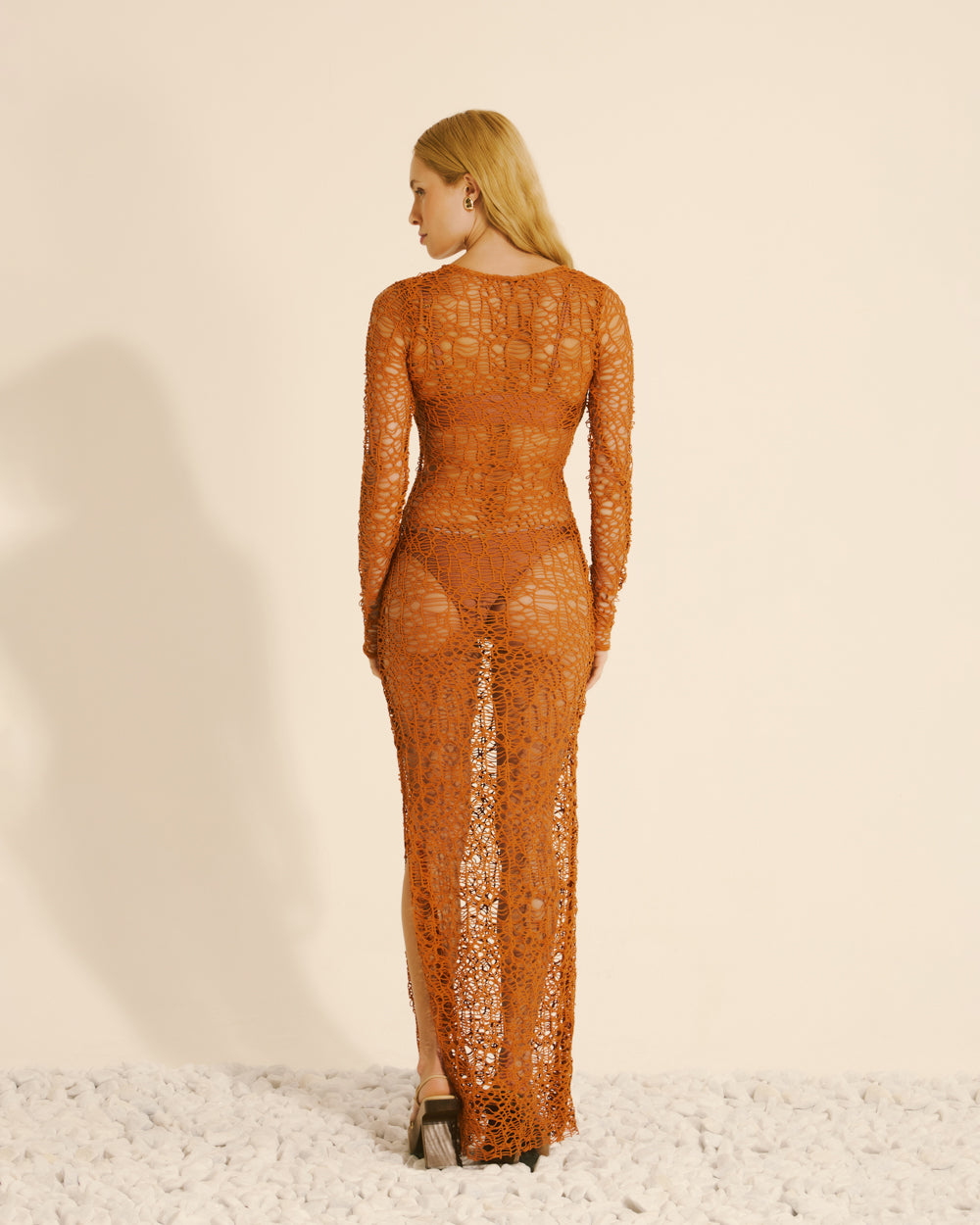 Vestido Alexia - conhaque