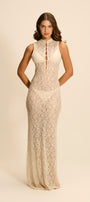 Vestido Longo Bali Renda Off White