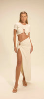 Saia Isla Midi Off White