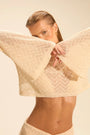 Detalhe da textura crochet do Set Bianca Off White