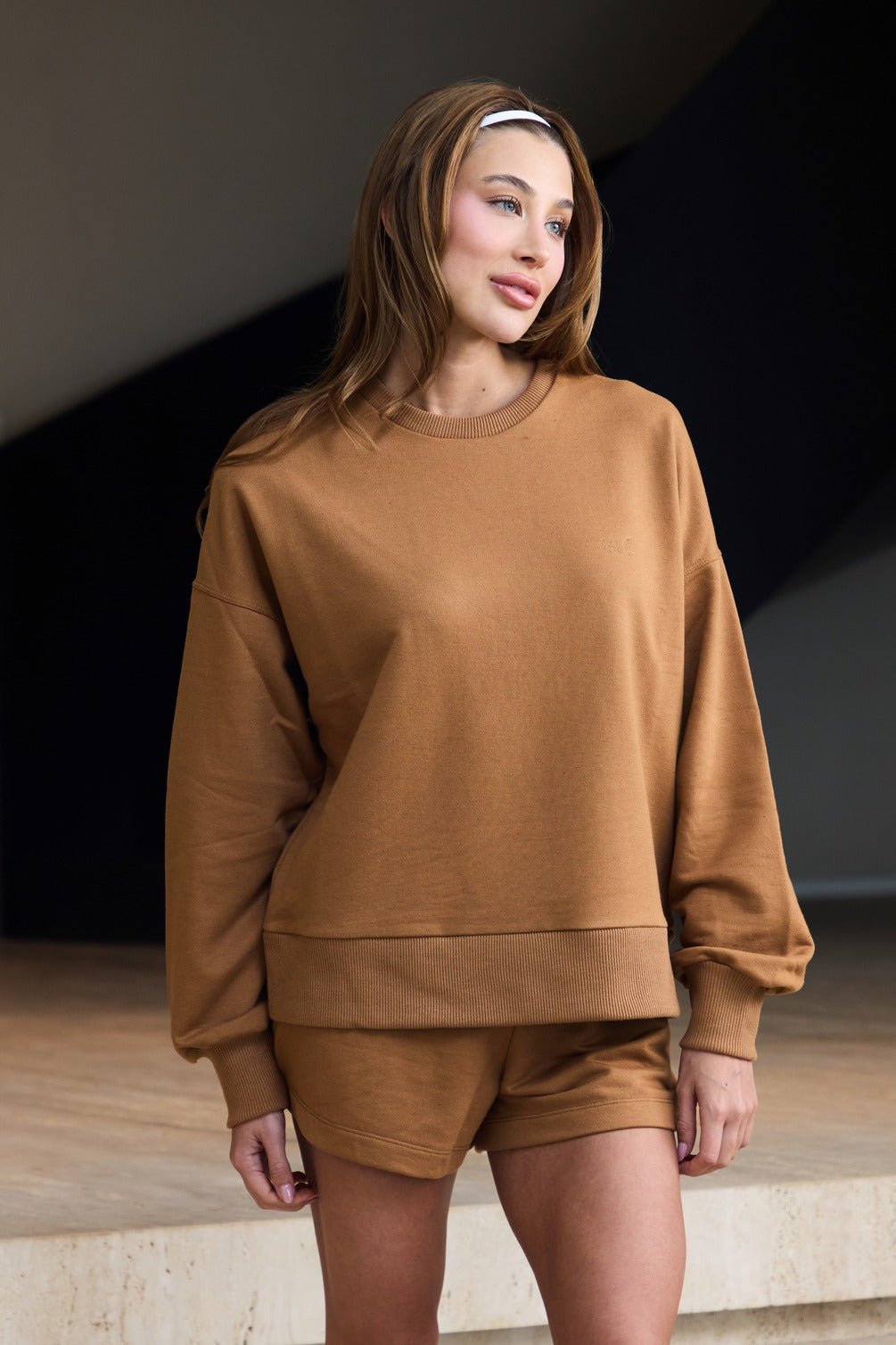 Casaco Ease Moletom Avelã