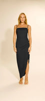 Vestido Vitória Linho Preto