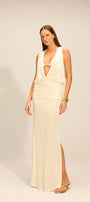 Vestido Alva Longo Off White