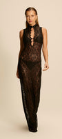 Vestido Longo Bali Renda Preto