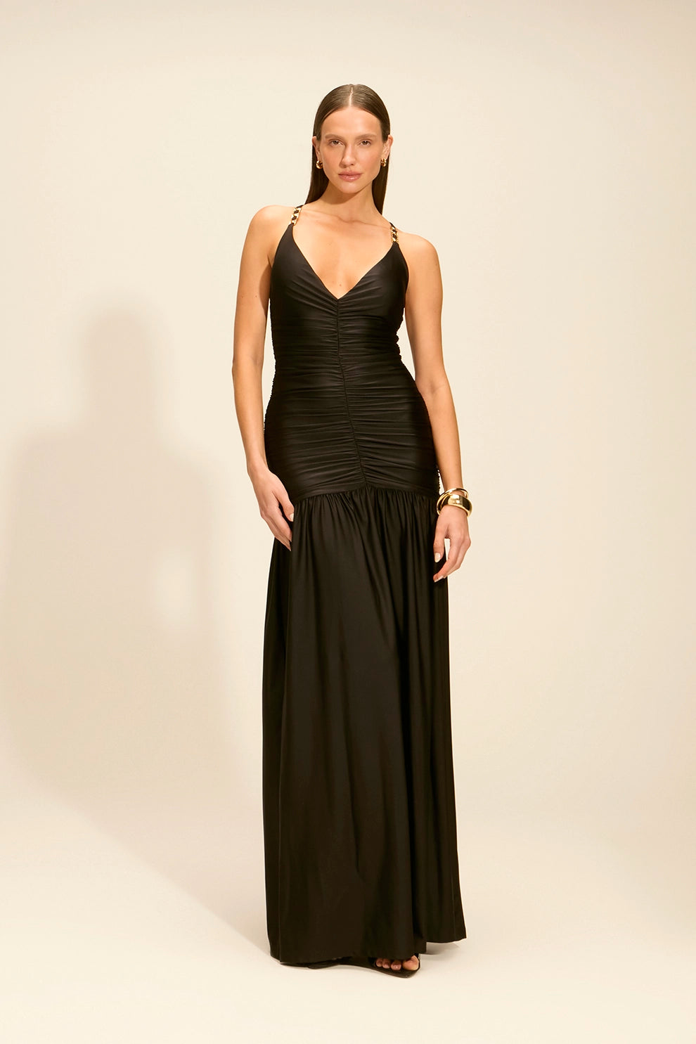 Vestido Camille Longo Preto