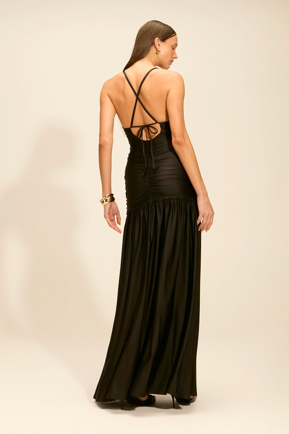 Vestido Camille Longo Preto