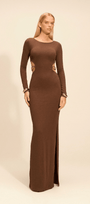 Vestido Eclipse Longo Coffee