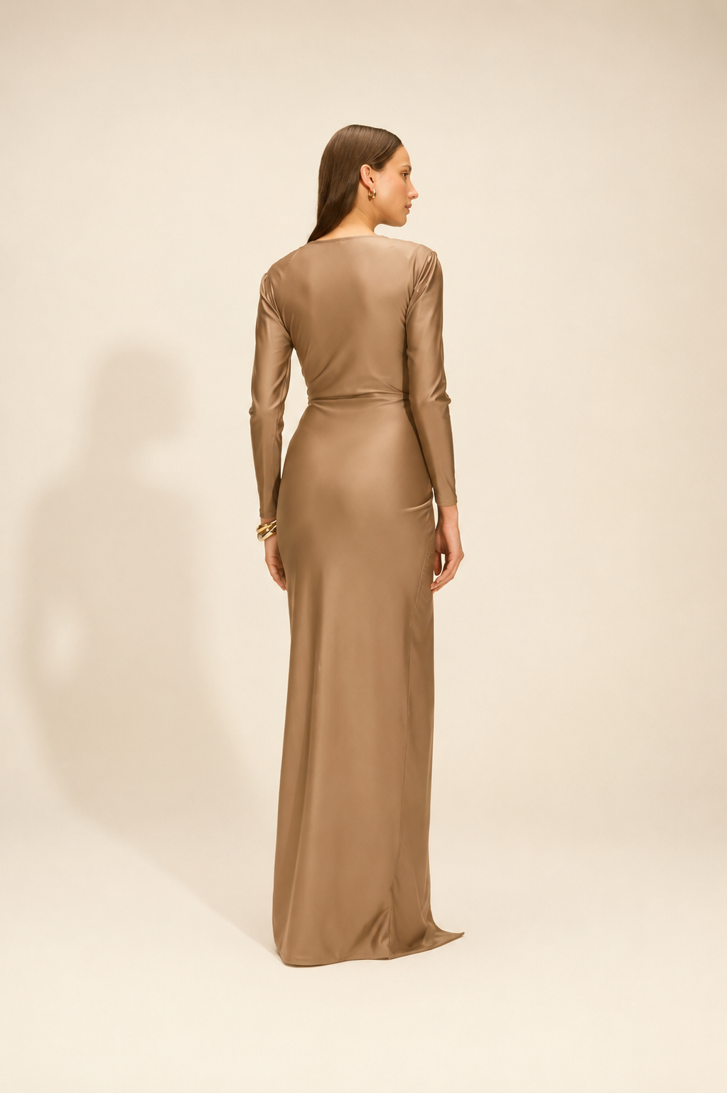 Vestido Joana Longo Castanho