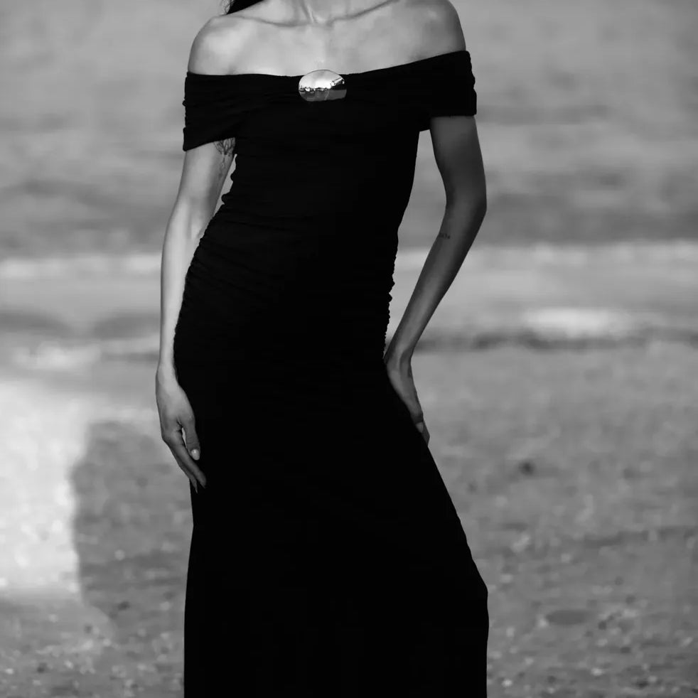 Vestido Lótus Preto