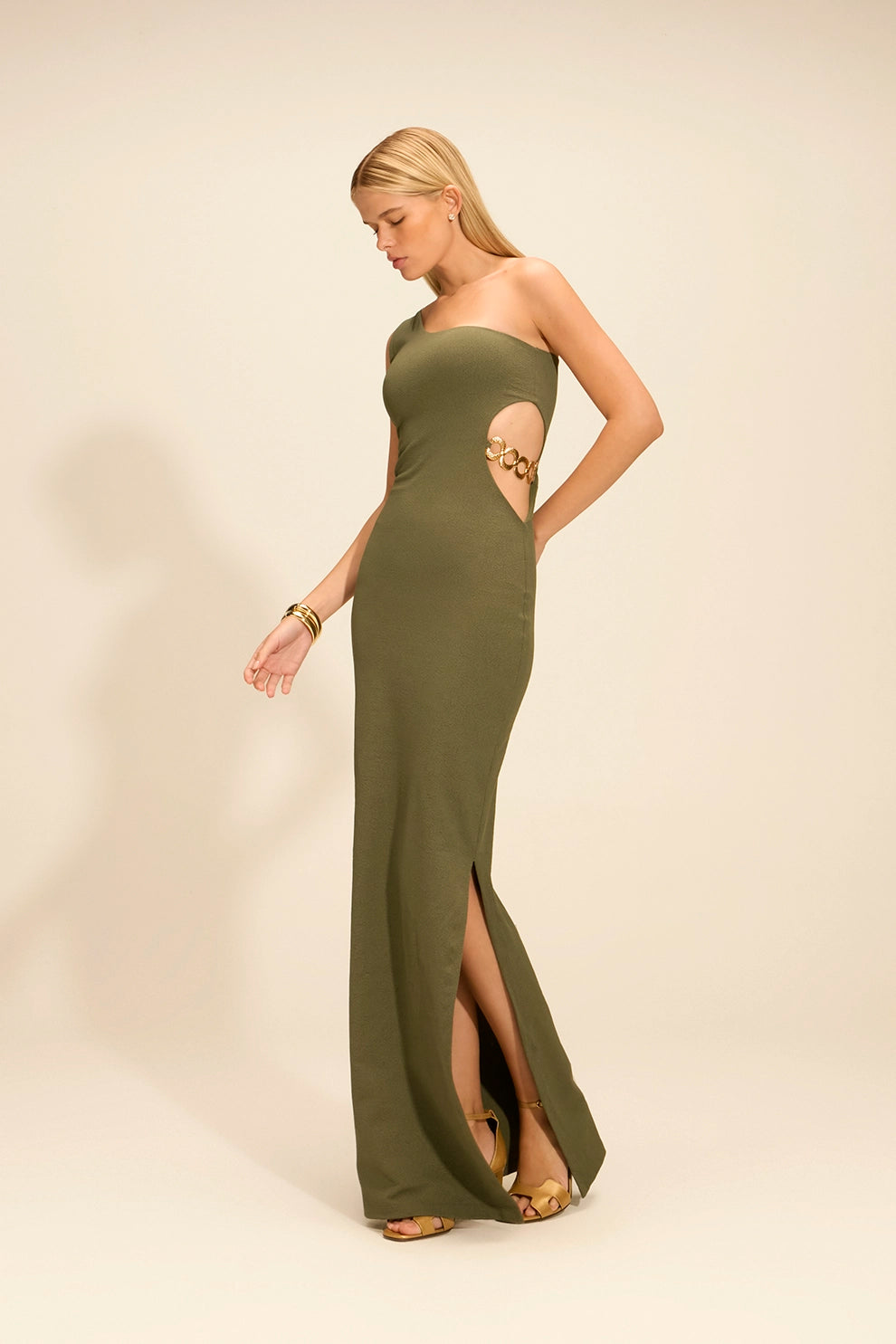 Vestido Lua Longo Croco