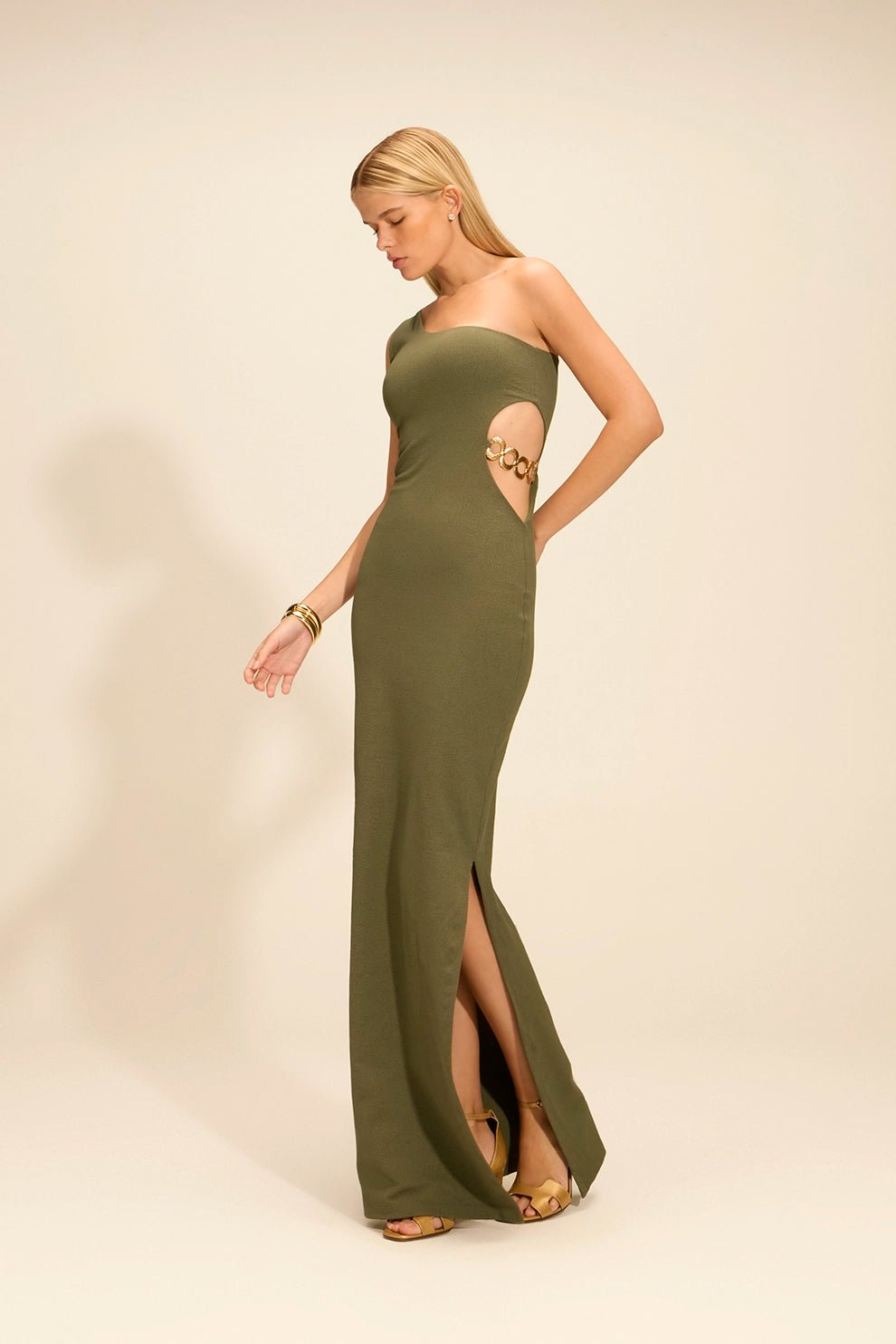 Vestido Lua Longo Croco