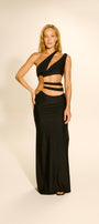 Vestido Luisa  Correntes Preto