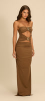 Vestido Longo Mareu Mascavo