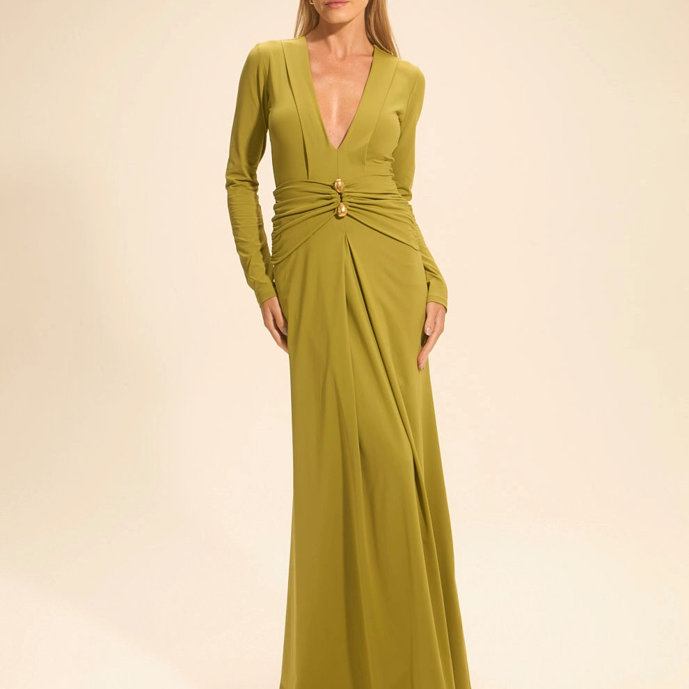 Vestido Longo Morgana Pistache