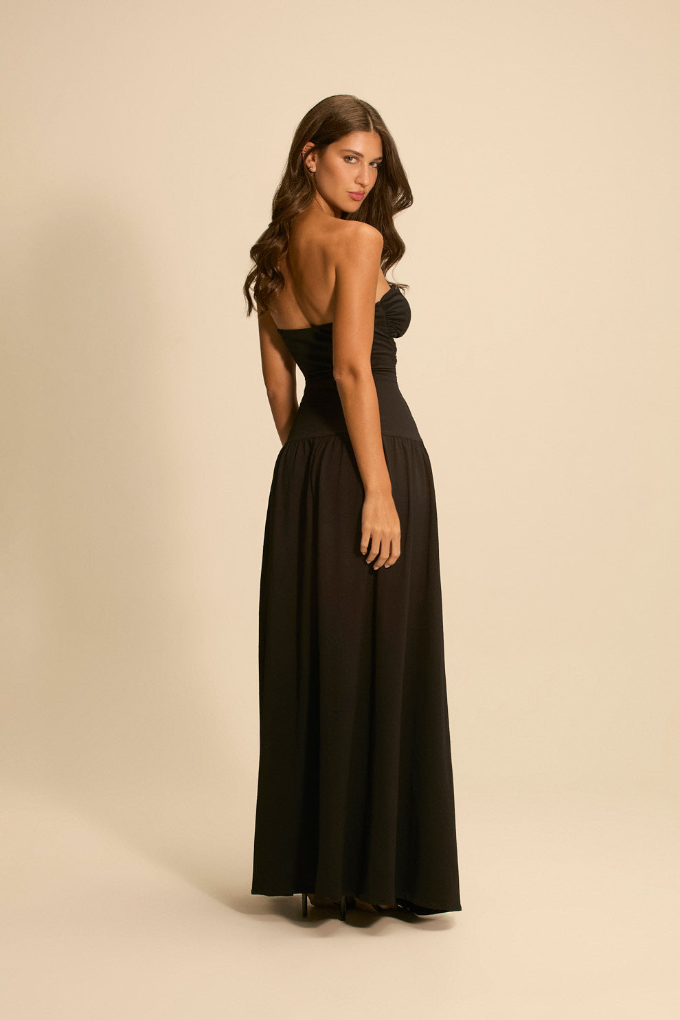 Vestido Longo Naomi Preto