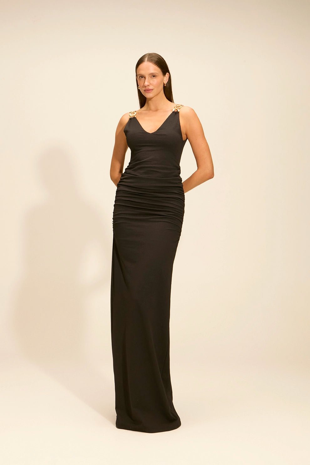 Vestido Névoa Longo Preto