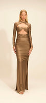 Vestido Nubia Castanho