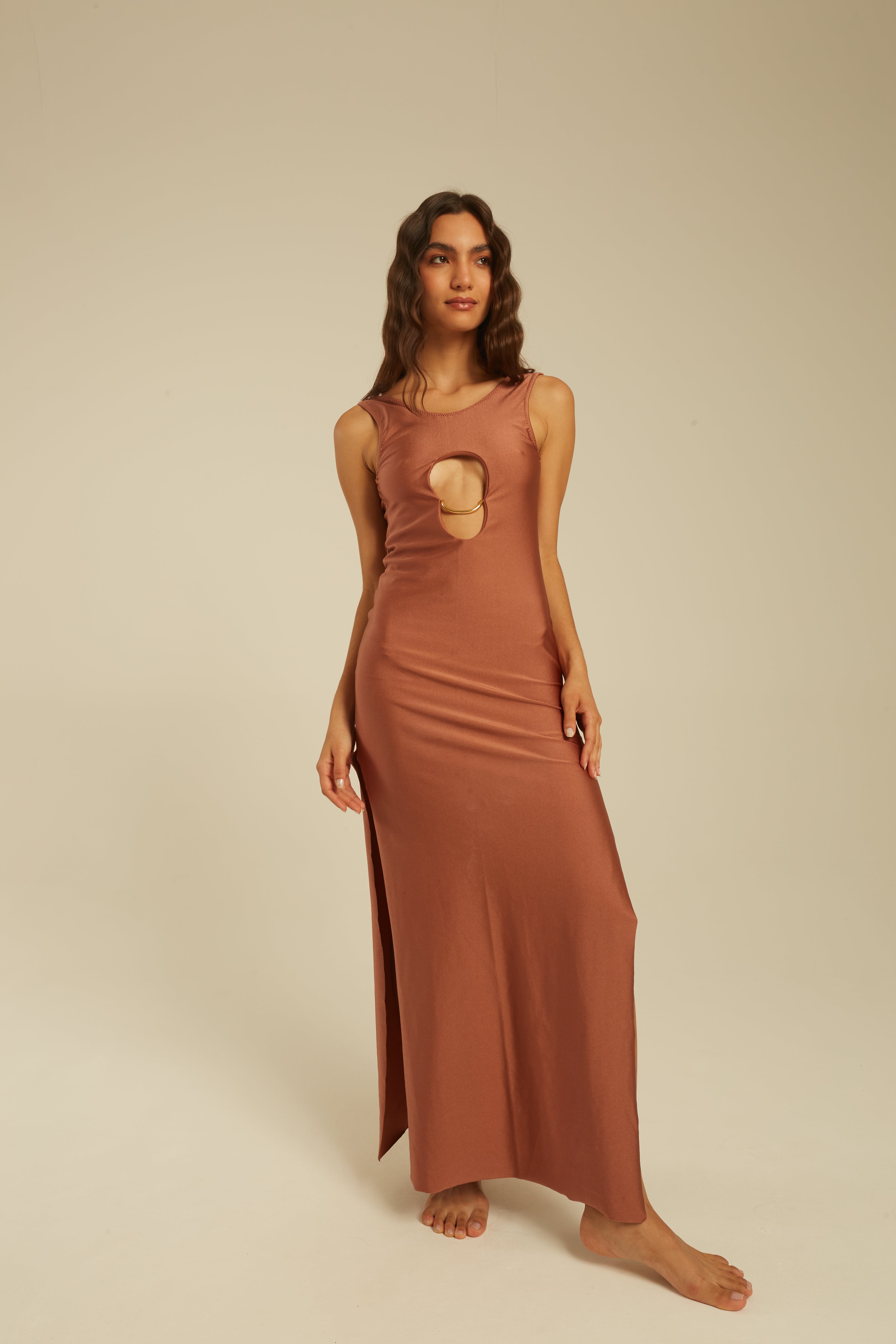 Vestido Oister - Bronze