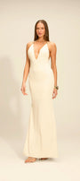 Vestido Ônix Longo Off White