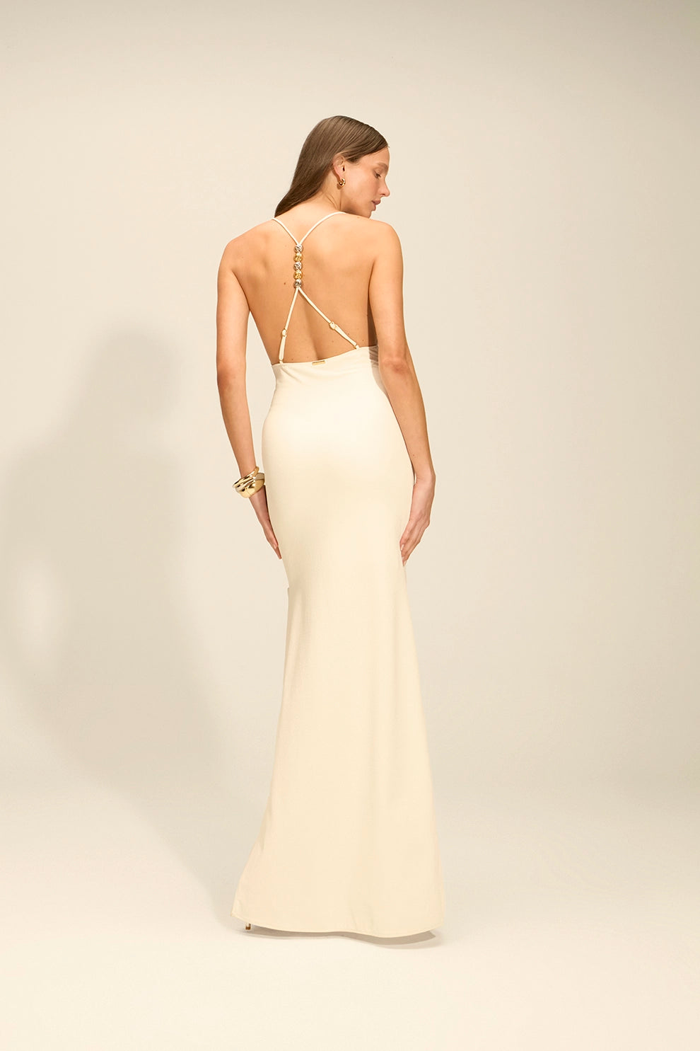 Vestido Ônix Longo Off White