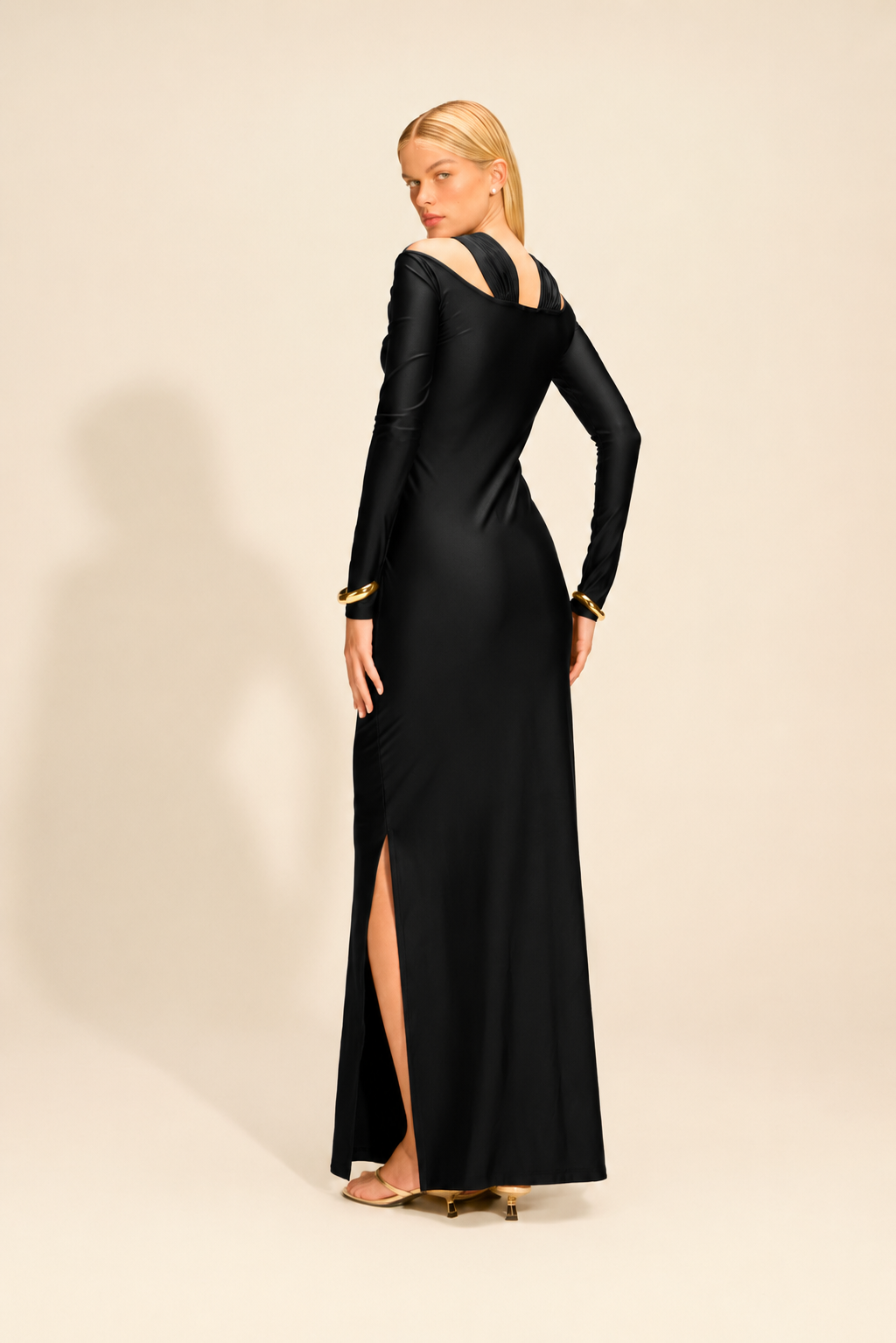 Vestido Longo Selene Preto