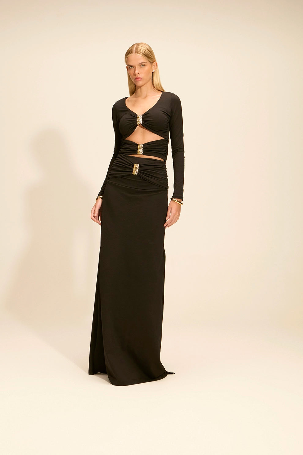 Vestido Zuri Manga Longa Preto